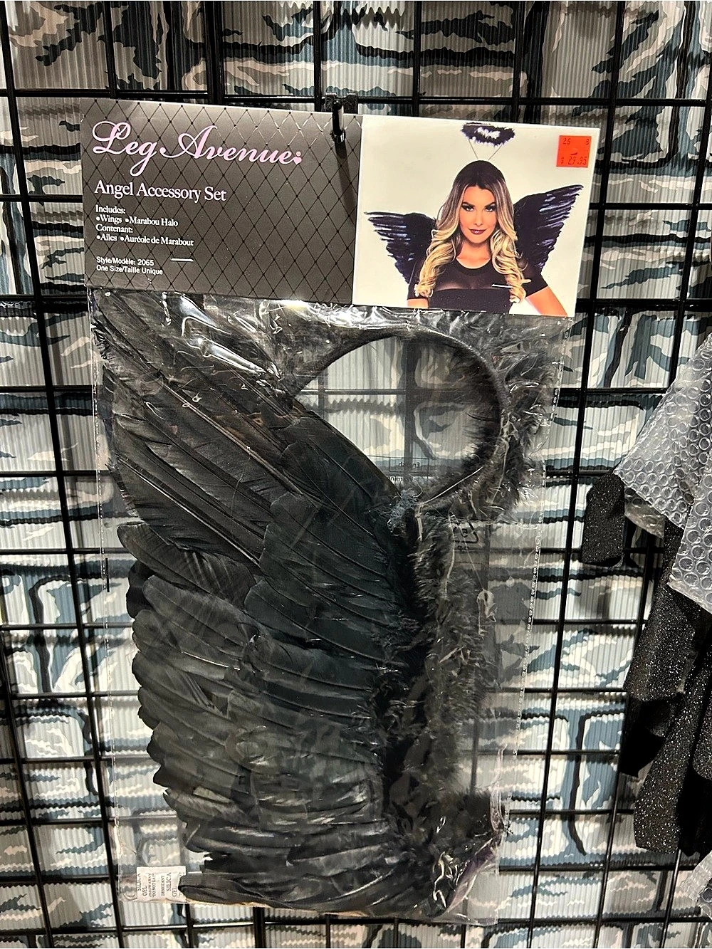 Leg Avenue Angel Accessory Set Black Halloween Costume Set